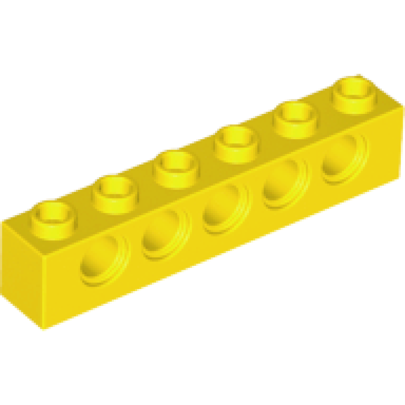 Technic, Steen 1x6 Yellow
